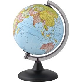 Exas Paper Υδρόγειος Σφαίρα Διαμέτρου 21cm και Ύψους 23.5cm στα Ελληνικά σε Γαλάζιο χρώμα