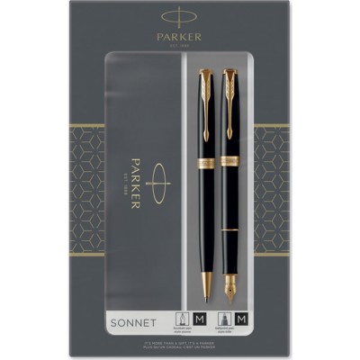 Parker Sonnet Σετ Στυλό με Πένα Laque Black