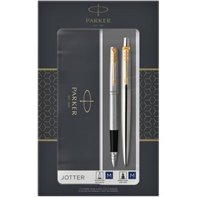 Parker Jotter Σετ Στυλό με Πένα Stainless Steel GT Parker Jotter Σετ Στυλό με Πένα Stainless Steel GT