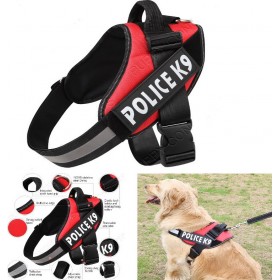 POLICE K9 ΣΑΜΑΡΑΚΙ 70-90CM RED