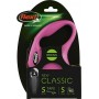 Flexi New Classic S Tape 5m έως 15kg (Ροζ)