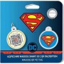 Superman Is Hero Ταυτότητα Σκύλου με Smart ID Μεταλλική 25mm σε Μπλε χρώμα