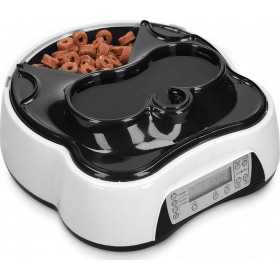 Navaris Αυτόματη Ταΐστρα Φαγητού & Νερού με Χρονοδιακόπτη White/ Black 1600ml Navaris Αυτόματη Ταΐστρα Φαγητού & Νερού με Χρονοδιακόπτη White/ Black 1600ml