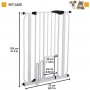 Ferplast Pet Gate Διαχωριστικό Σκύλου &amp Γάτας 79x105εκ. Λευκό