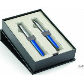 Parker Jotter Σετ Στυλό με Πένα σε Μπλε χρώμα Parker Jotter Σετ Στυλό με Πένα σε Μπλε χρώμα