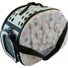 Τσάντα Ώμου Μεταφοράς Κατοικιδίων Γκρι 32x43x30cm