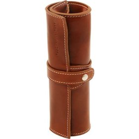 Tuscany Leather TL141620 Δερμάτινη Θήκη για 8 Στυλό σε Μελί χρώμα