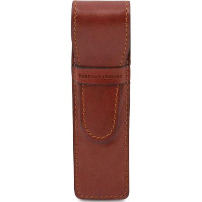 Tuscany Leather TL141274 Δερμάτινη Θήκη για 1 Στυλό σε Ταμπά χρώμα