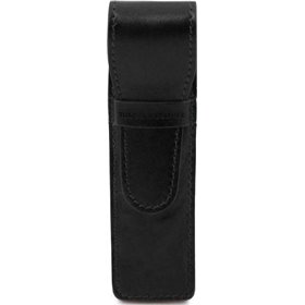 Tuscany Leather TL142131 Δερμάτινη Θήκη για 1 Στυλό σε Μαύρο χρώμα