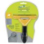 FURminator deShedding Tool Βούρτσα για Μακρύτριχους Σκύλους Μεγάλου Μεγέθους Κίτρινη