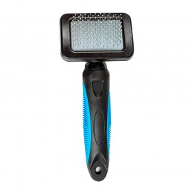 Glee Slicker Βούρτσα Μεταλλική Γαλάζια Σκύλου Medium