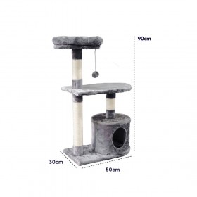 ΟΝΥΧΟΔΡΟΜΙΟ ΓΑΤΑΣ 3 ΕΠΙΠΕΔΩΝ Διαστάσεις: 30x50x90cm