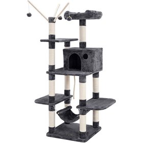 Feandrea Ονυχοδρόμιο Γατόδεντρο Σκούρο Γκρι 84x50x154cm