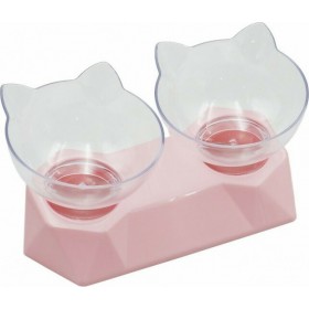 Ποτίστρα / Ταΐστρα Μπωλ Γάτας Διπλό 500ml