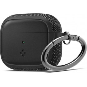 Spigen Classic Fit Θήκη Σιλικόνης με Γάντζο σε Μαύρο χρώμα για Apple AirPods 3 Spigen Classic Fit Θήκη Σιλικόνης με Γάντζο σε Μαύρο χρώμα για Apple AirPods 3