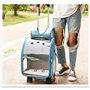 Glee Blue Trolley 33x27x42cm Τσάντα Πλάτης-Τρόλεϊ Μεταφοράς