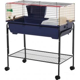 Pawhut Τροχήλατο Υπερυψωμένο Μεταλλικό Κλουβί Μικρών Ζώων με Αξεσουάρ 78x44x91cm Pawhut Τροχήλατο Υπερυψωμένο Μεταλλικό Κλουβί Μικρών Ζώων με Αξεσουάρ 78x44x91cm