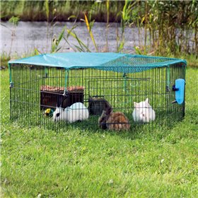 Trixie Μεταλλική Περίφραξη για Μικρά Ζώα με 6 Στοιχεία & Προστατευτικό Δίχτυ 116x116x38cm Trixie Μεταλλική Περίφραξη για Μικρά Ζώα με 6 Στοιχεία & Προστατευτικό Δίχτυ 116x116x38cm