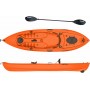 Seaflo SF-1007 SF1007.021U Πλαστικό Kayak Ψαρέματος 1 Ατόμου Πορτοκαλί