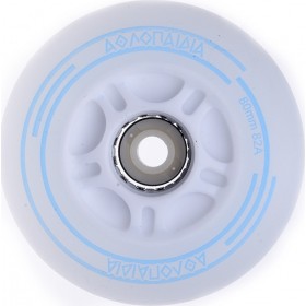 Αθλοπαιδιά 02.10410/80/BL Ροδάκια 80χιλ. Φωτιζόμενα Μπλε (4τμχ)