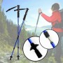 Τηλεσκοπικά Μπαστούνια Πεζοπορίας Nordic Walking Trekking Poles Walking Stick Silver