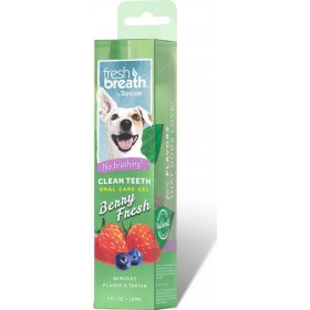 Tropiclean Fresh Breath Clean Teeth Oral Care Gel Berry Fresh 59ml Tropiclean Fresh Breath Clean Teeth Oral Care Gel Berry Fresh 59ml