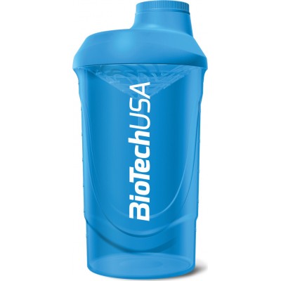 Biotech USA Wave Shaker Πρωτεΐνης 600ml Πλαστικό Μπλε