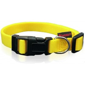 Pet Interest Plain Line Κολάρο Σκύλου σε Κίτρινο χρώμα Medium 20mm x 32 - 50cm