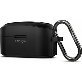 Spigen Rugged Armor Θήκη Σιλικόνης με Γάντζο Matte Black για Sony WF-1000XM4 Spigen Rugged Armor Θήκη Σιλικόνης με Γάντζο Matte Black για Sony WF-1000XM4