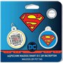 Superman Is Hero Ταυτότητα Σκύλου με Smart ID Μεταλλική 25mm σε Μπλε χρώμα