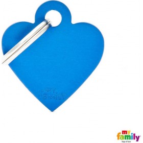 My Family Basic Ταυτότητα Σκύλου Καρδιά 3x2cm Small σε Μπλε χρώμα