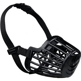 Trixie Φίμωτρο Σκύλου Πλαστικό Μαύρο Medium 20cm