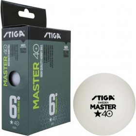 Stiga Master 40+ 1110-2410-06 Μπαλάκια Ping Pong 1 Star 6τμχ