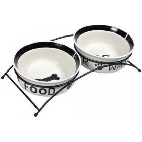 Trixie Βάση με 2 Πιάτα 15εκ. 600ml