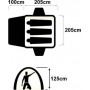 OZtrail Genesis 3V Σκηνή 3 Εποχών (3 Ατόμων)Κωδικός: DTG-03V-D 