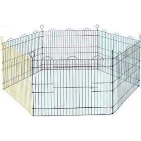 Rac Μεταλλικό Πάρκο Σκύλου 6 Πλευρών με Πόρτα 61x91εκ.