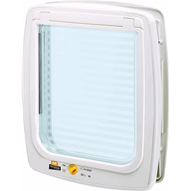 Ferplast Swing 15 Πόρτα Σκύλου &amp Γάτας 41.2x48.2x9.6εκ. Λευκό