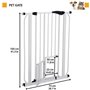 Ferplast Pet Gate Διαχωριστικό Σκύλου &amp Γάτας 79x105εκ. Λευκό