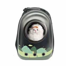 Σακίδιο Πλάτης Μεταφοράς Σκύλου &amp Γάτας Μαύρο 32x42x29cm