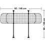 Lampa GRG-4 πλέγμα Διαχωριστικό Αυτοκινήτου για Σκύλο