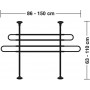 Lampa GRG-1 Πλέγμα Διαχωριστικό Αυτοκινήτου για Σκύλο