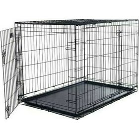 Rac ίκαρος Συρμάτινο Κλουβί Σκύλου με 2 Πόρτες 63x44x50.5cm