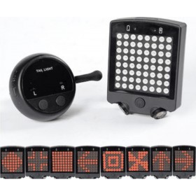 Εμπρόσθιο / Οπίσθιο Φώς Ποδηλάτου Επαναφορτιζόμενο Ασύρματο με Φλας, Led &amp Laser