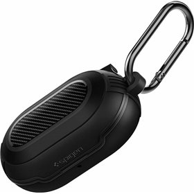 Spigen Rugged Armor Θήκη Σιλικόνης με Γάντζο σε Μαύρο χρώμα για Samsung Galaxy Buds / Buds+ Spigen Rugged Armor Θήκη Σιλικόνης με Γάντζο σε Μαύρο χρώμα για Samsung Galaxy Buds / Buds+