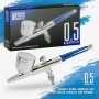 Dual-action GSW Airbrush 0.5 mm (Αερογράφος Διπλής λειτουργίας GSW 0.5mm)