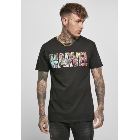 Merchcode Marvel Logo Character Tee Black
