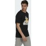 Adidas X Star Wars The Mandalorian Ανδρικό T-shirt Μαύρο με Στάμπα