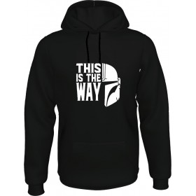 Sunny Life This Is The Way Mandalorian Bounty Hunter Φούτερ με Κουκούλα σε Μαύρο χρώμα