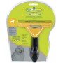 FURminator deShedding Tool Βούρτσα για Μακρύτριχους Σκύλους Μεγάλου Μεγέθους Κίτρινη