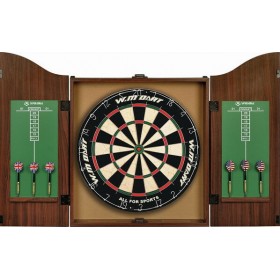 "Win Max Στόχος Τρίχινος με 6 Βελάκια σε Ξύλινη Θήκη 46x3 Win Max Στόχος Τρίχινος με 6 Βελάκια σε Ξύλινη Θήκη 46x3,8